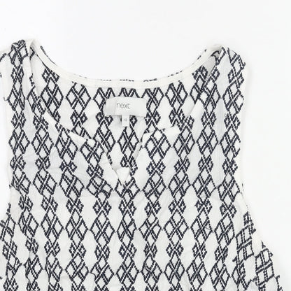 Womens UK Size 12 NEXT White Camisole Blouse