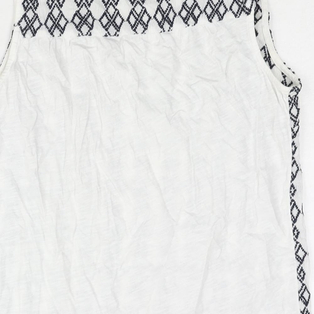 Womens UK Size 12 NEXT White Camisole Blouse