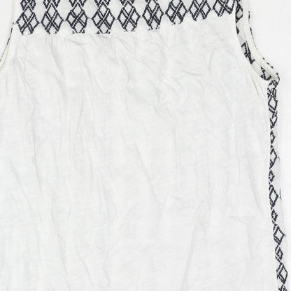 Womens UK Size 12 NEXT White Camisole Blouse