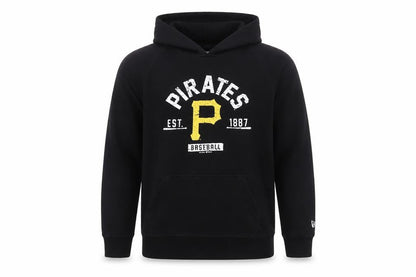 Pirates Baseball Boys Black Cotton Pullover Hoodie Size 16 Years Pullover