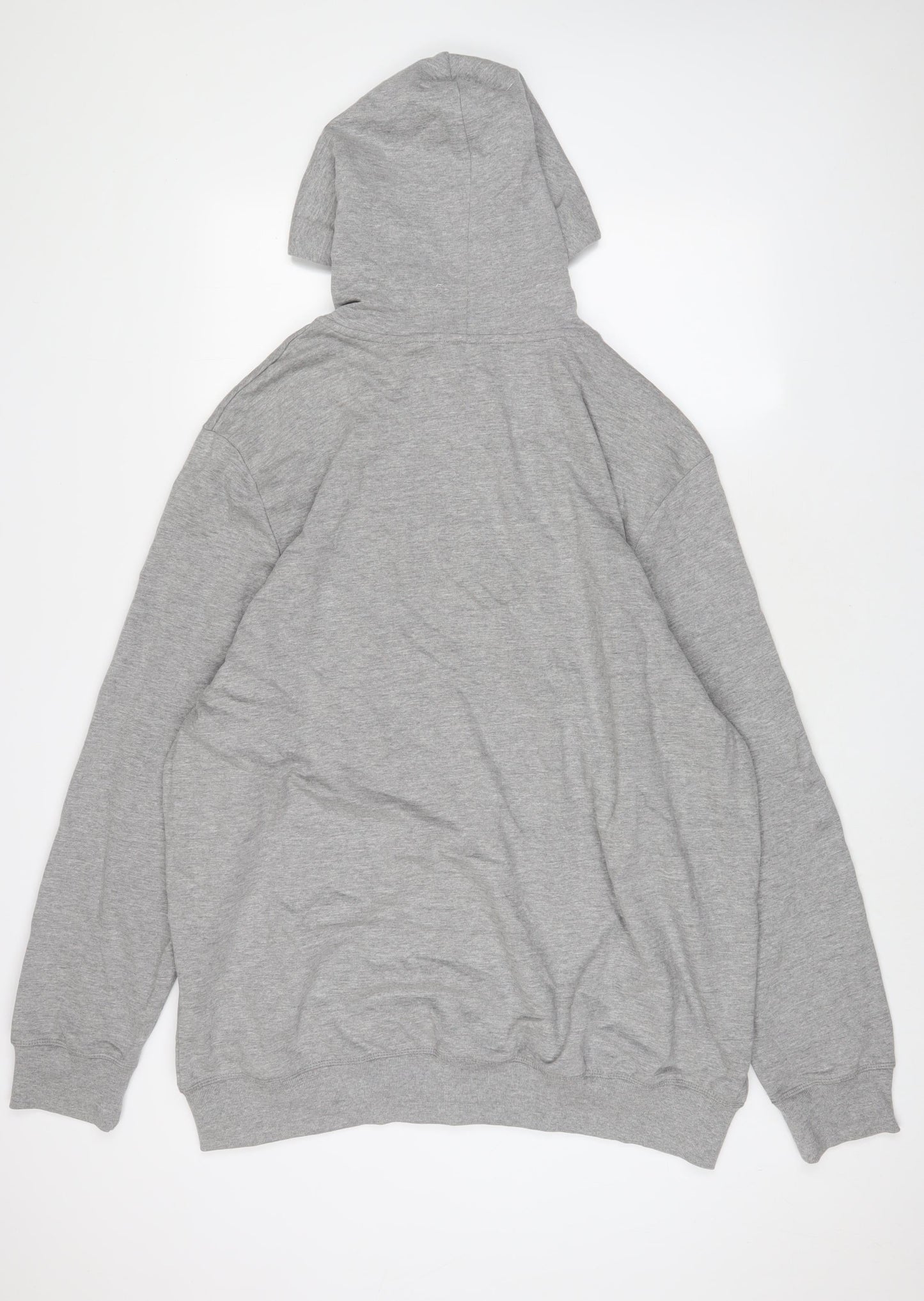 Avenue Mens Grey Cotton Full Zip Hoodie Size 2XL