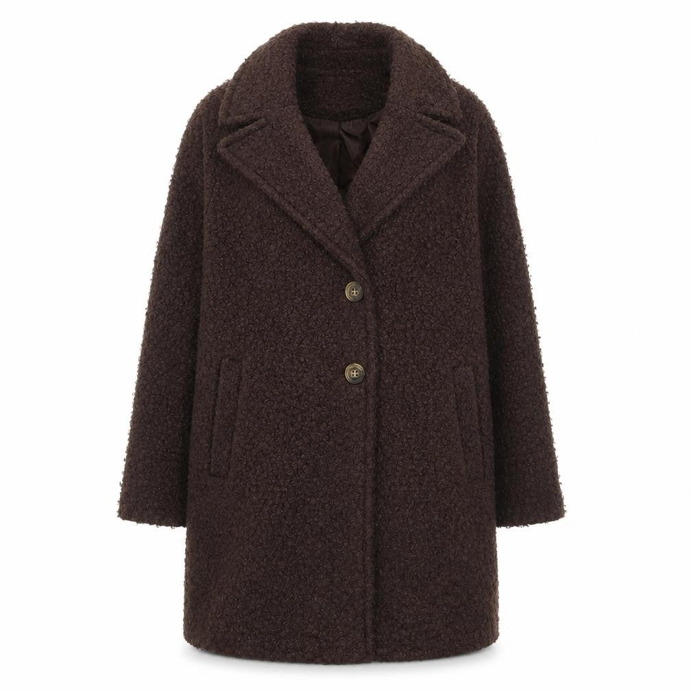 Womens UK Size 10 Dorothy Perkins Brown Overcoat