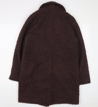 Womens UK Size 10 Dorothy Perkins Brown Overcoat