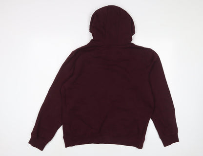 Mens UK Size L Brave Soul Red Pullover Hoodie