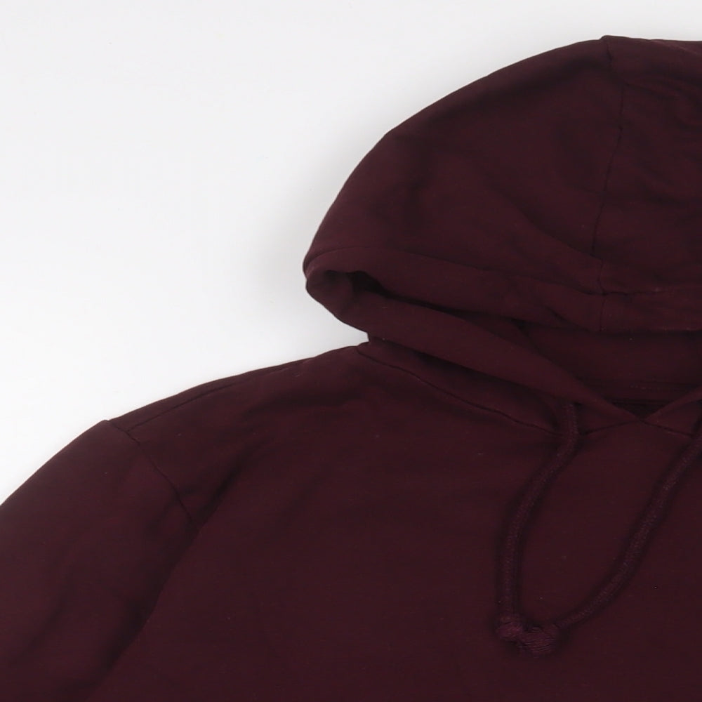 Mens UK Size L Brave Soul Red Pullover Hoodie