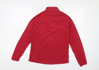 DECATHLON Womens Pink Polyester Pullover Sweatshirt Size S Zip