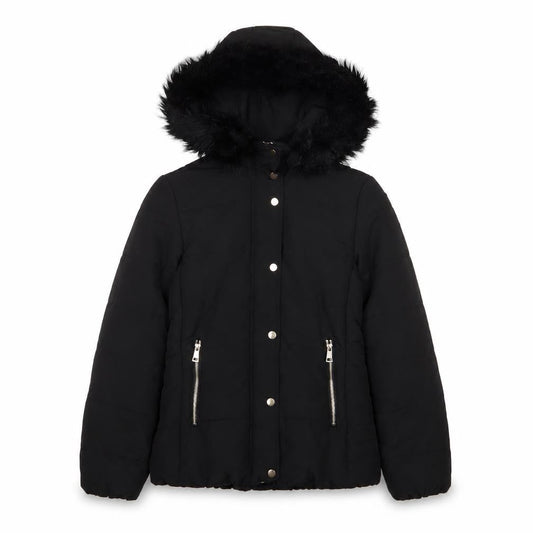 Womens UK Size 6 H&M Black Quilted Coat