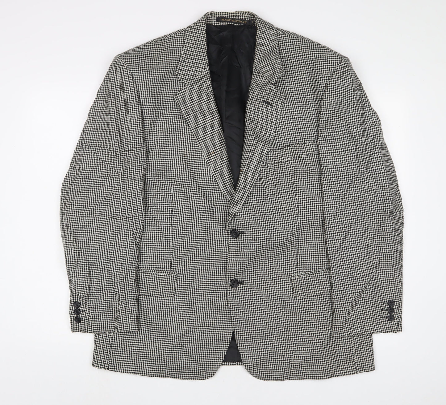 Mens UK Size 42 Marks and Spencer Regular Black Suit Jacket