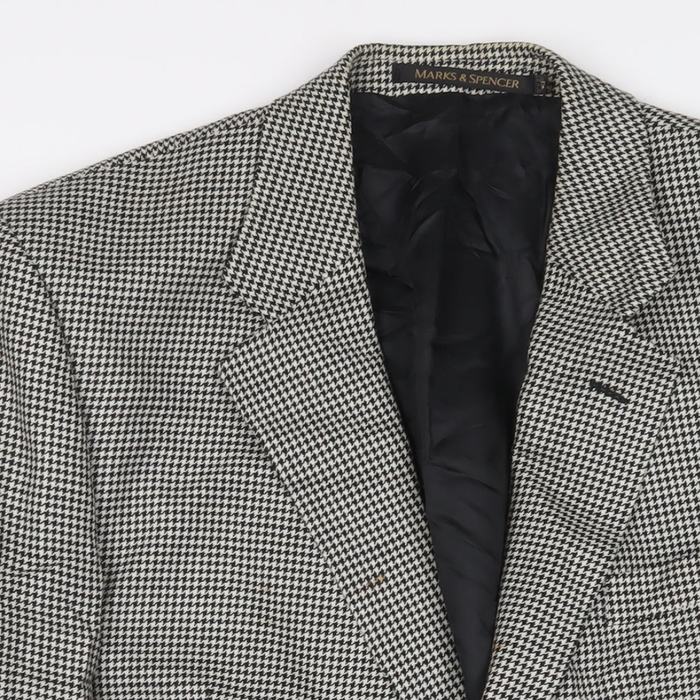 Mens UK Size 42 Marks and Spencer Regular Black Suit Jacket