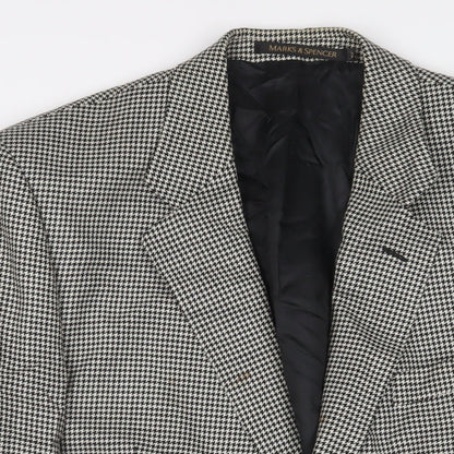 Mens UK Size 42 Marks and Spencer Regular Black Suit Jacket