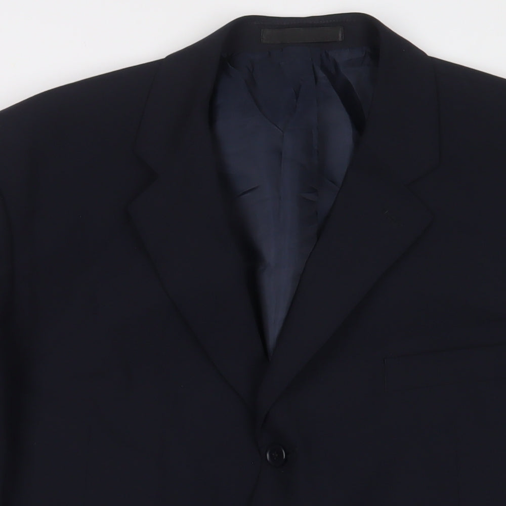 Mens UK Size 44 BHS Regular Blue Suit Jacket