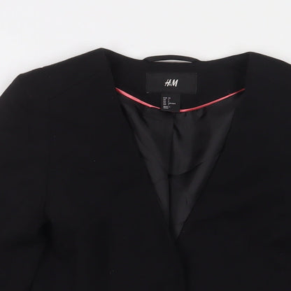 Womens UK Size 6 H&M Black Jacket
