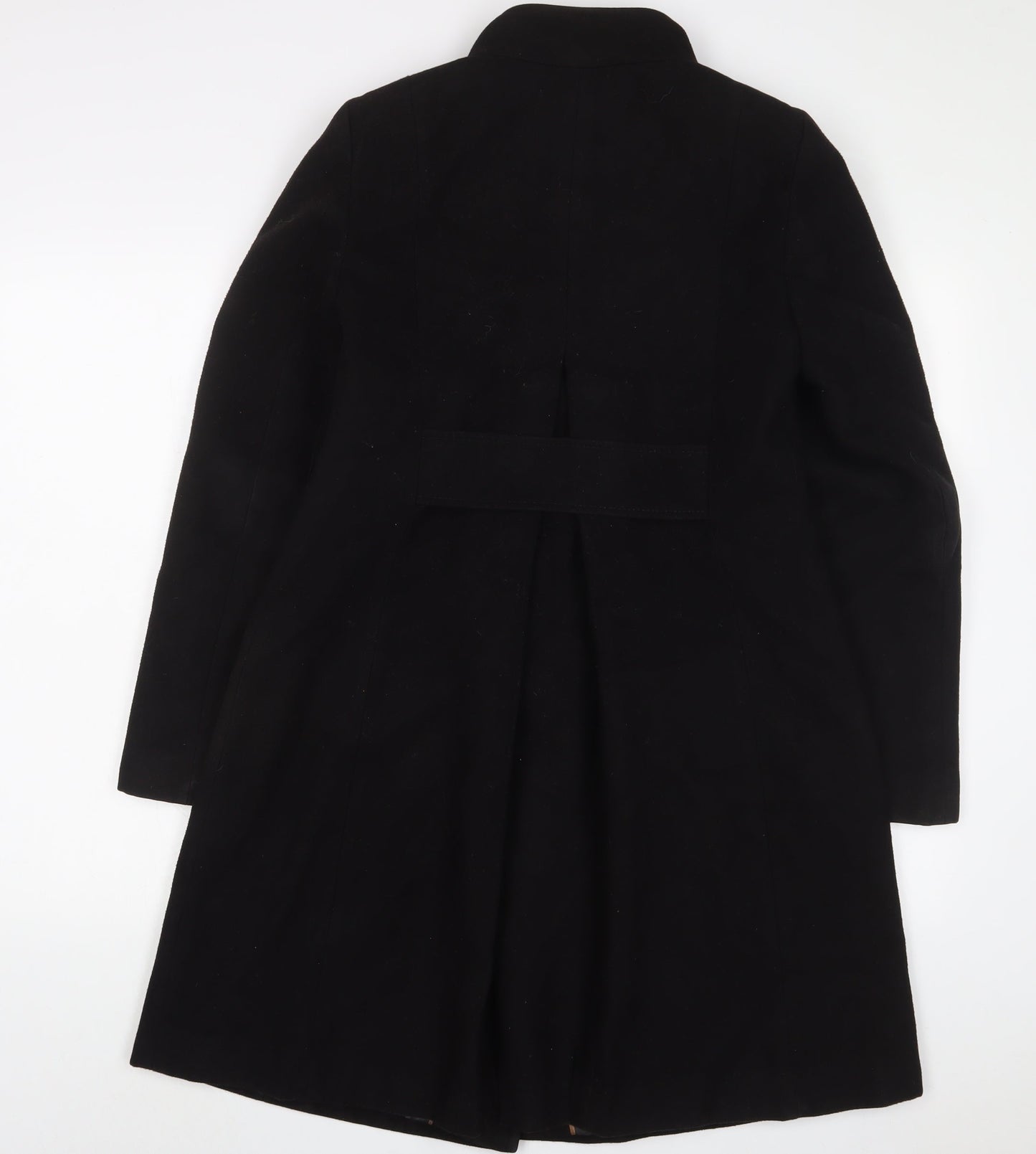 Womens UK Size 8 Marks and Spencer Black Overcoat