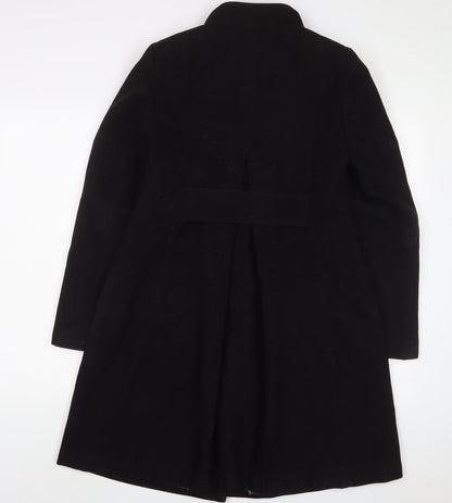 Womens UK Size 8 Marks and Spencer Black Overcoat