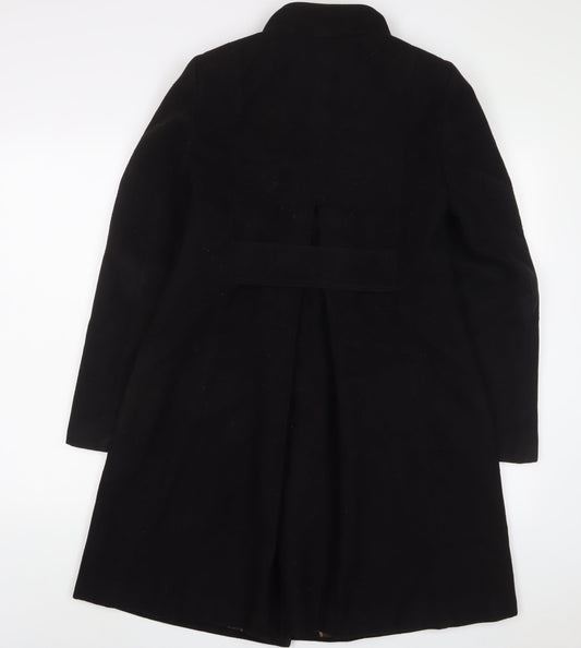 Womens UK Size 8 Marks and Spencer Black Overcoat