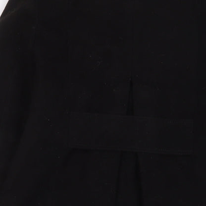 Womens UK Size 8 Marks and Spencer Black Overcoat