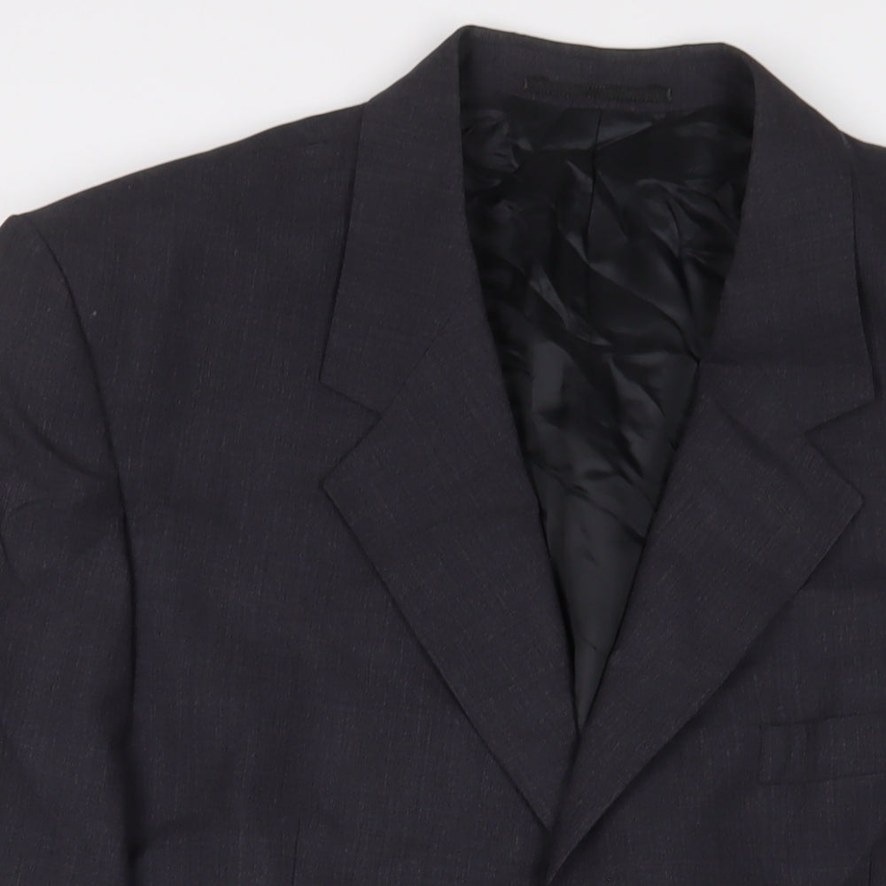 Michael Fraser Mens Blue Wool Jacket Suit Jacket Size 46 Regular