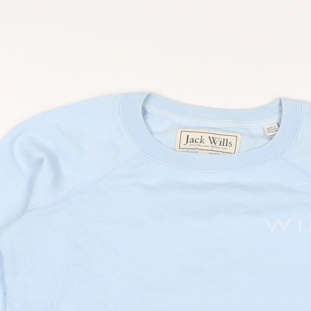 Womens UK Size 8 Jack Wills Blue Pullover Sweatshirt