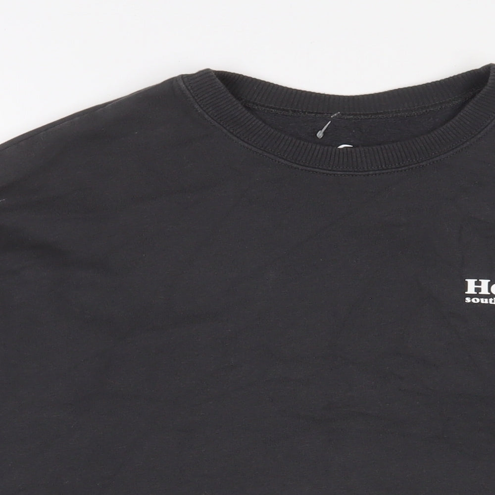 Hollister Womens Grey Cotton Pullover Sweatshirt Size XS Pullover