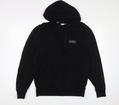 Mens UK Size S COLLUSION Black Pullover Hoodie