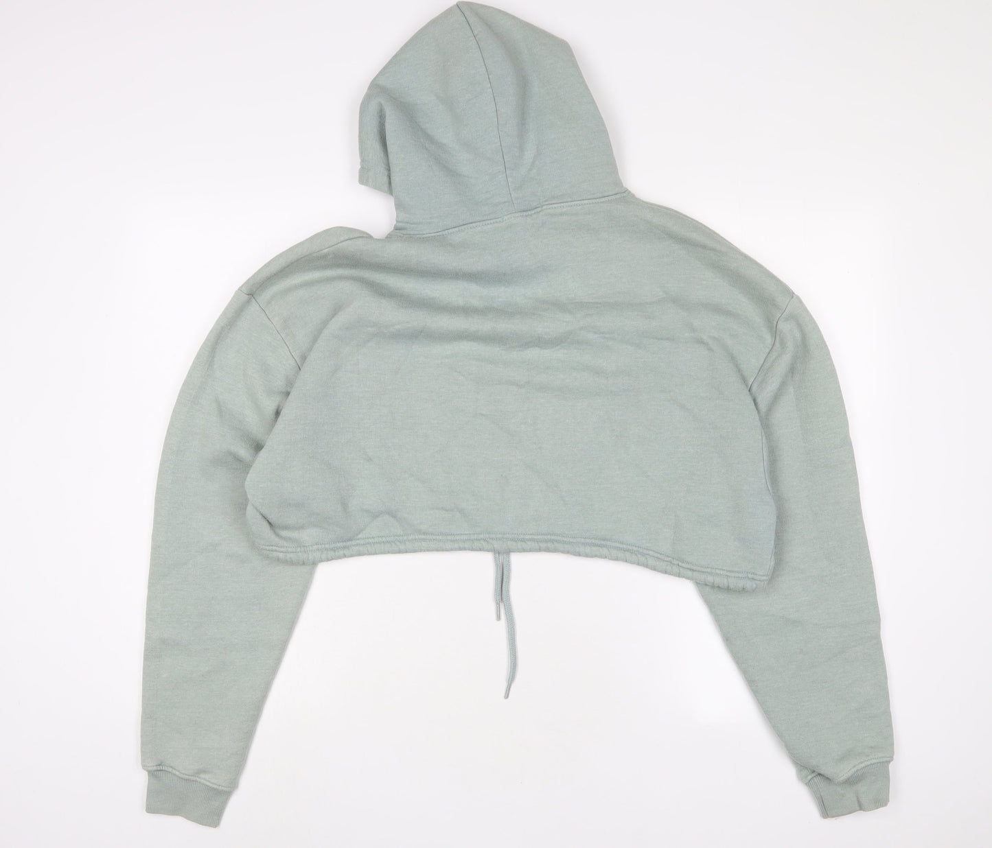 PRETTYLITTLETHING Womens Green Cotton Pullover Hoodie Size M Pullover