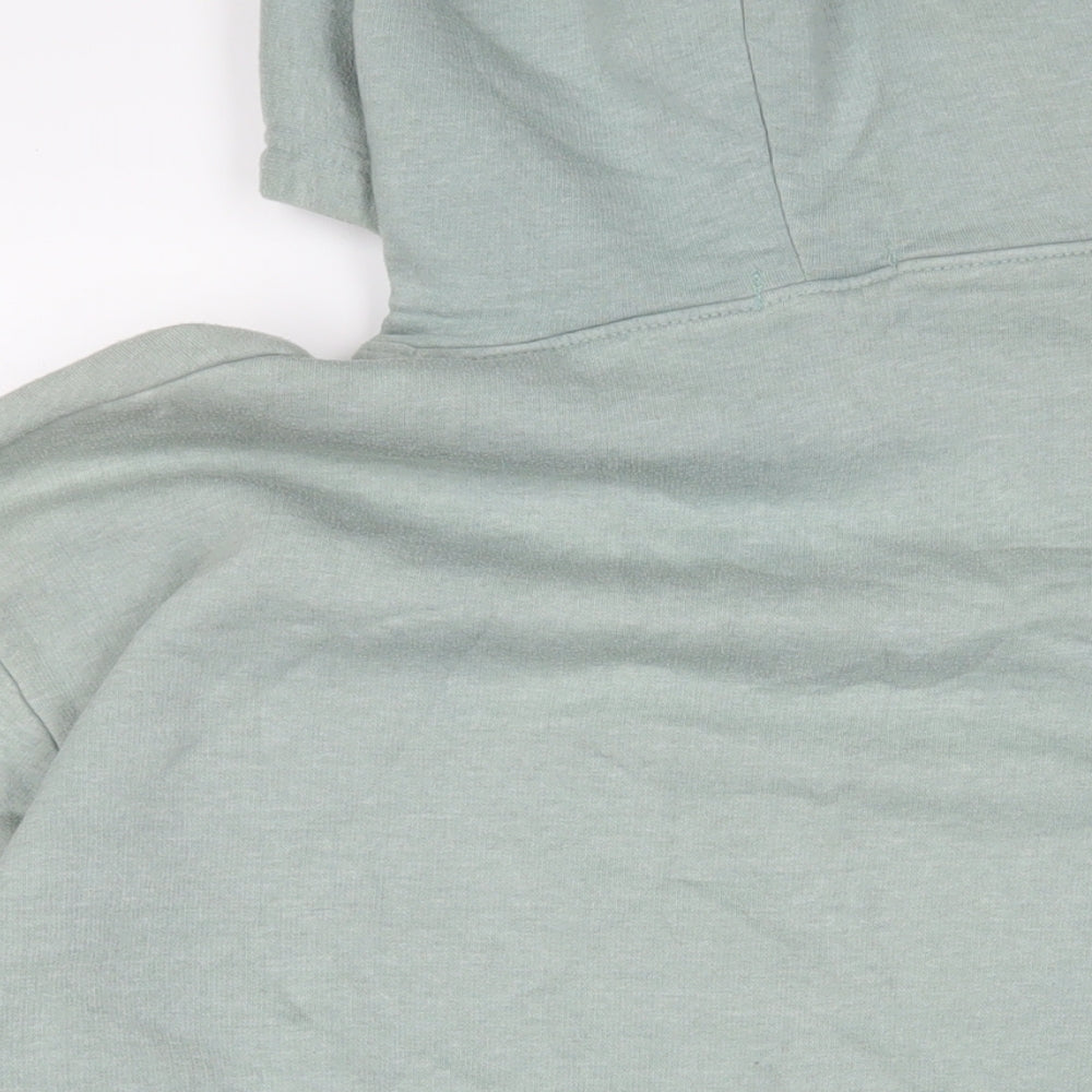 PRETTYLITTLETHING Womens Green Cotton Pullover Hoodie Size M Pullover