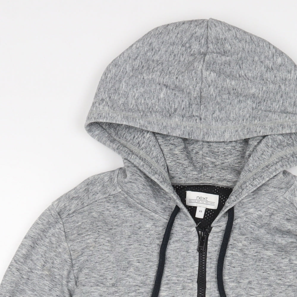 Mens UK Size XS NEXT Grey Full Zip Hoodie