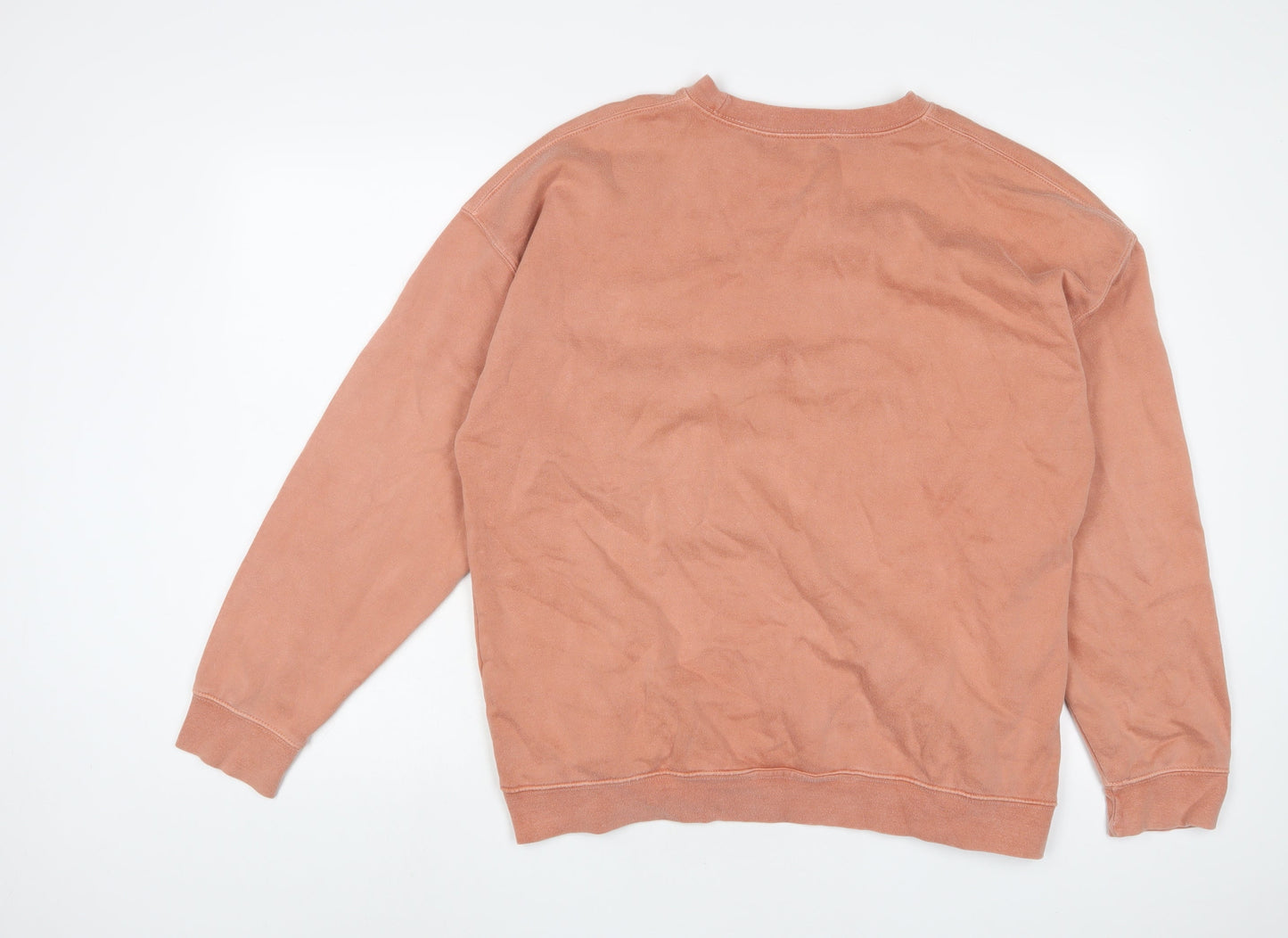 PRETTYLITTLETHING Womens Pink Cotton Pullover Sweatshirt Size S Pullover