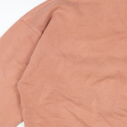 PRETTYLITTLETHING Womens Pink Cotton Pullover Sweatshirt Size S Pullover