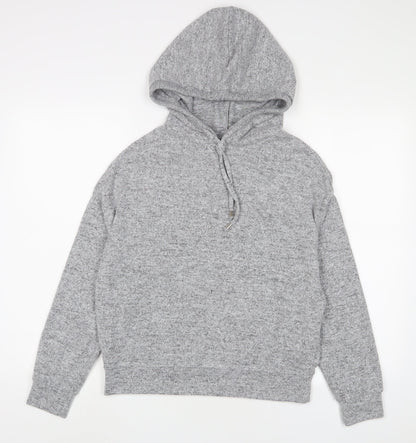 Dorothy Perkins Womens Grey Polyester Pullover Hoodie Size 10 Pullover