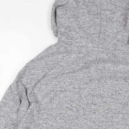 Dorothy Perkins Womens Grey Polyester Pullover Hoodie Size 10 Pullover