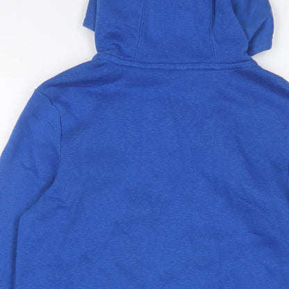 Slazenger Boys Blue Cotton Full Zip Hoodie Size 11-12 Years Zip