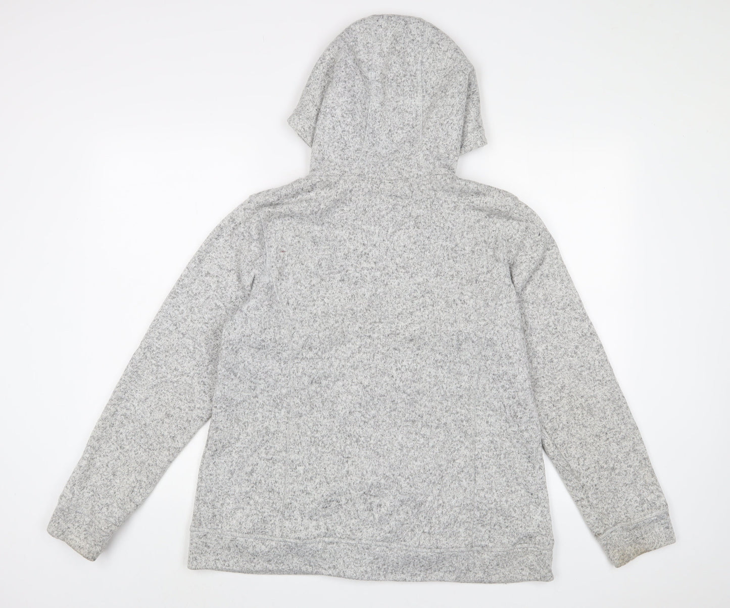 Warehouse Mens Grey Cotton Full Zip Hoodie Size XL