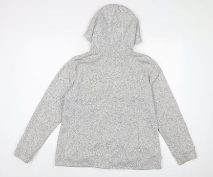 Warehouse Mens Grey Cotton Full Zip Hoodie Size XL