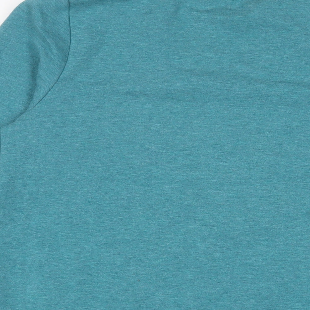 Halston Womens Blue Cotton Pullover Sweatshirt Size M Pullover