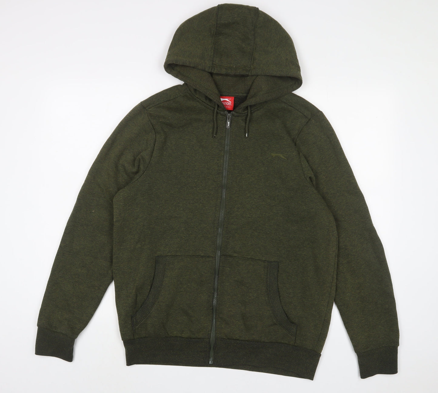 Mens UK Size S Slazenger Green Full Zip Hoodie