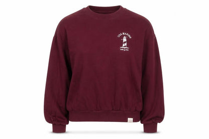 Womens UK Size S Pull&Bear Red Pullover Sweatshirt