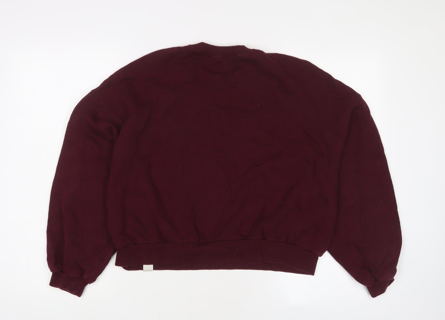 Womens UK Size S Pull&Bear Red Pullover Sweatshirt