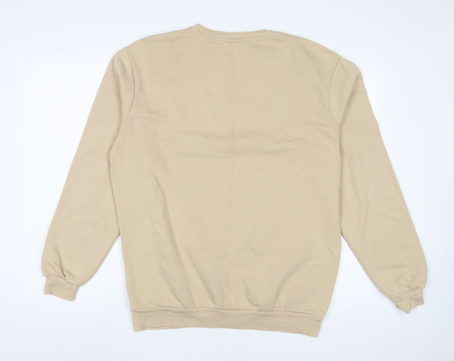 Mens UK Size M H&M Beige Pullover Sweatshirt
