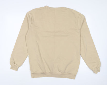 Mens UK Size M H&M Beige Pullover Sweatshirt