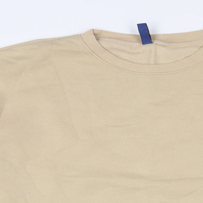 Mens UK Size M H&M Beige Pullover Sweatshirt