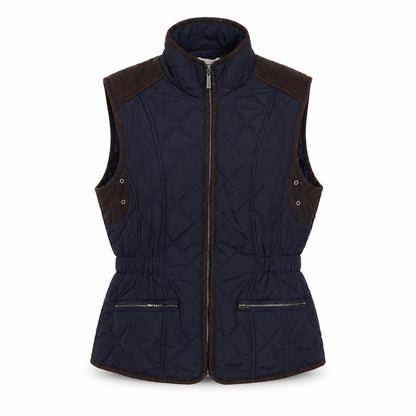 Claire Womens Blue Gilet Jacket Size 10 Zip