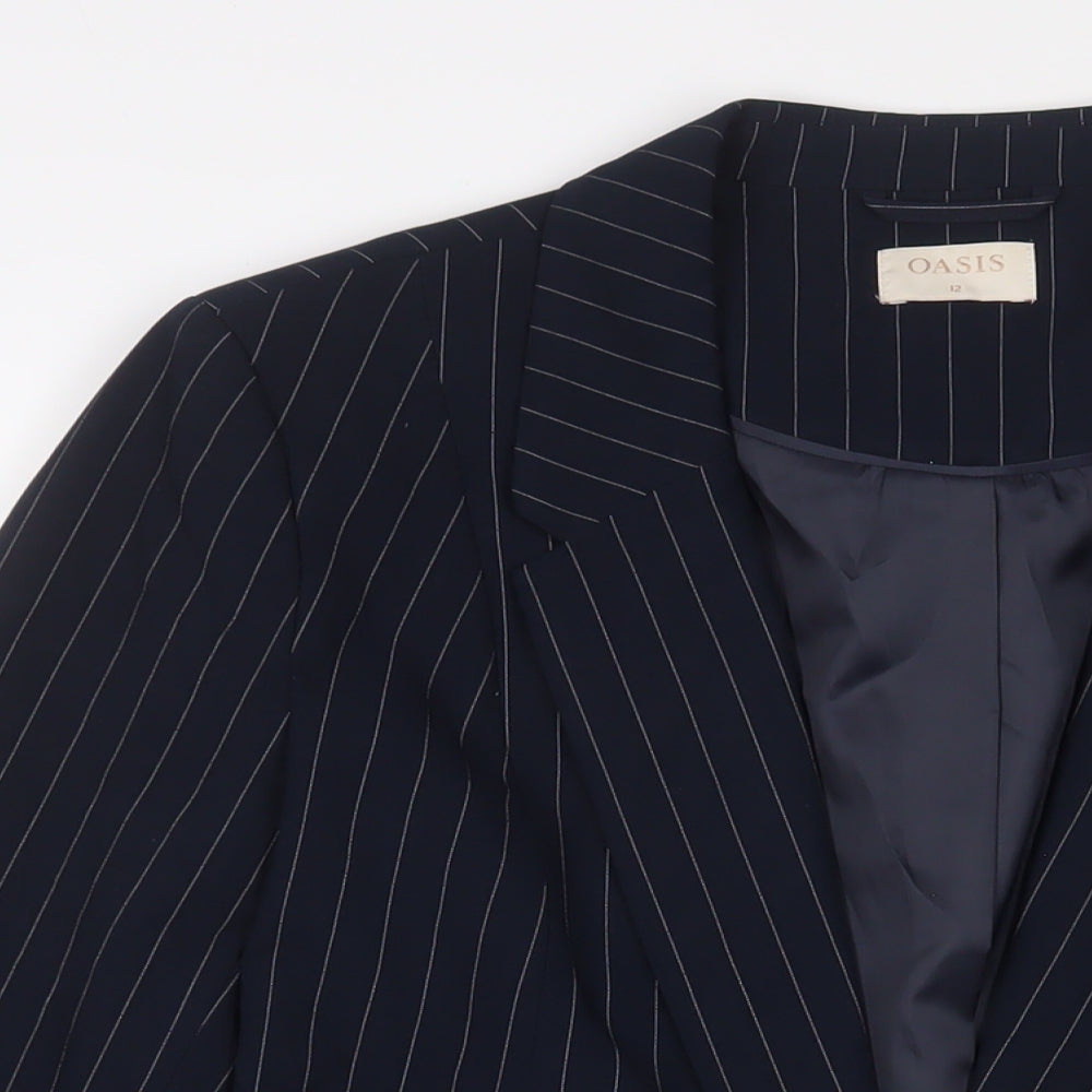 Womens UK Size 12 Oasis Blue Jacket