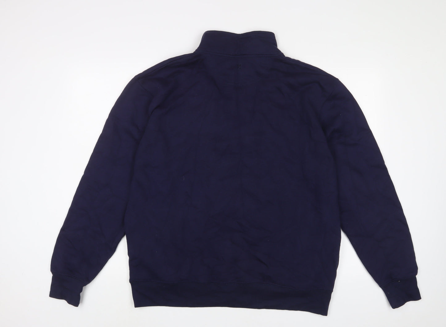 Gear Womens Blue Cotton Pullover Sweatshirt Size L Zip