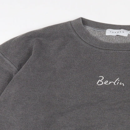 Topman Mens Grey Cotton Pullover Sweatshirt Size XS - Berlin