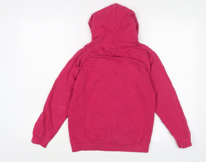 TIKTOK Girls Pink Cotton Pullover Hoodie Size 9-10 Years Pullover