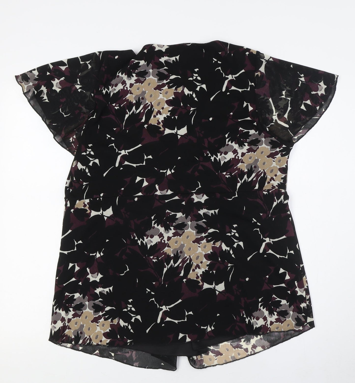 Womens UK Size 18 Marks and Spencer Black Camisole Button-Up