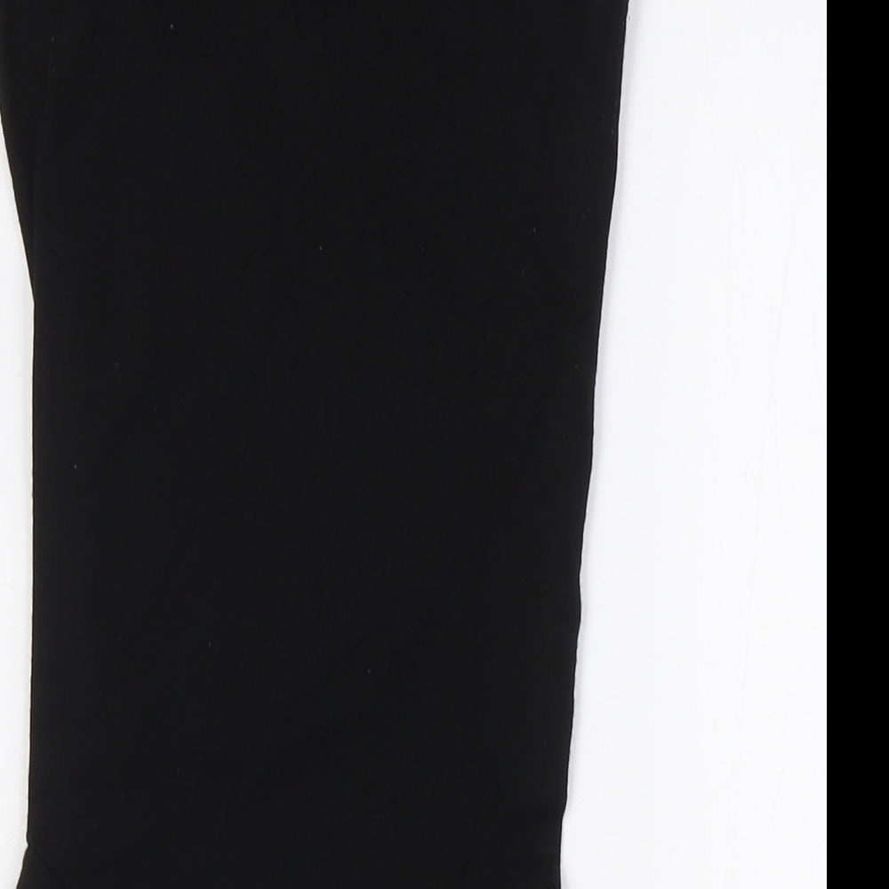 French Connection Womens Black Viscose Pencil Dress Size 6 Round Neck - Lace Back