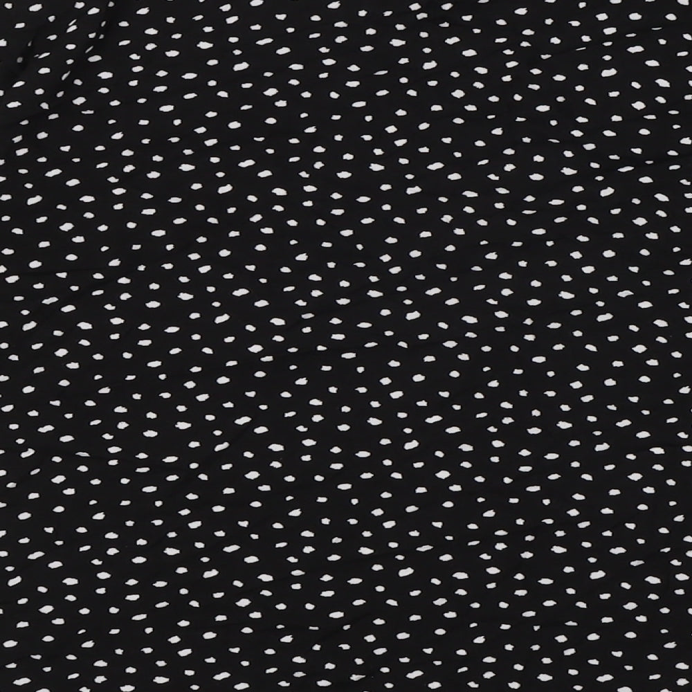 Womens UK Size 8 Marks and Spencer Black Basic Button-Up
