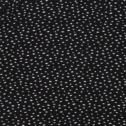 Womens UK Size 8 Marks and Spencer Black Basic Button-Up